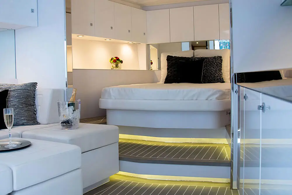 VanDutch 55 helm and saloon interior